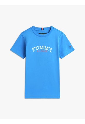 Conjunto Azul De Camiseta Y Bermudas Tommy Hilfiger