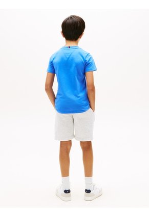 Conjunto Azul De Camiseta Y Bermudas Tommy Hilfiger