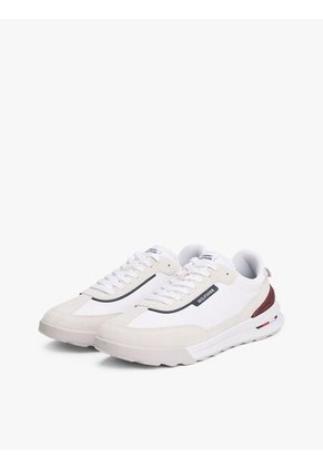 Tenis Blanco De Running Con Suela Dentada Tommy Hilfiger