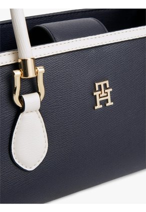 Bolso Azul Mini Satchel Con Diseño Colorblock Tommy Hilfiger