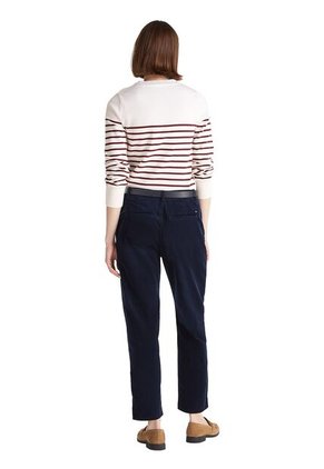 Saco Blanco De Cuello Redondo Con Botones Dorados Tommy Hilfiger