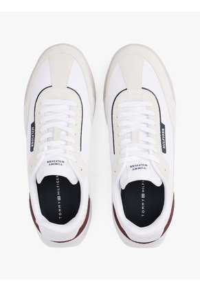 Tenis Blanco De Running Con Suela Dentada Tommy Hilfiger