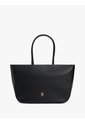 Bolso Negro Tote Tommy Icons Con Inscripción Tommy Hilfiger de Tommy Hilfiger