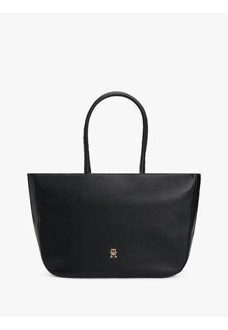 Bolso Negro Tote Tommy Icons Con Inscripción Tommy Hilfiger Tommy Hilfiger