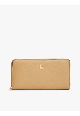 Billetera Beige Grande TH Icon Con Insignia Metalizada Tommy Hilfiger Tommy Hilfiger