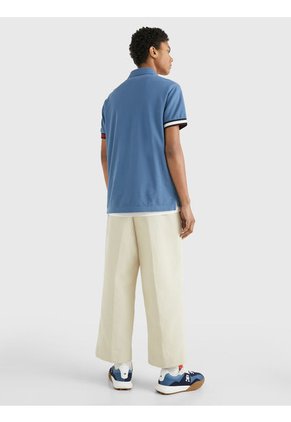 Polo De Corte Slim Con Logo De La Firma Hombre Azul Tommy Hilfiger