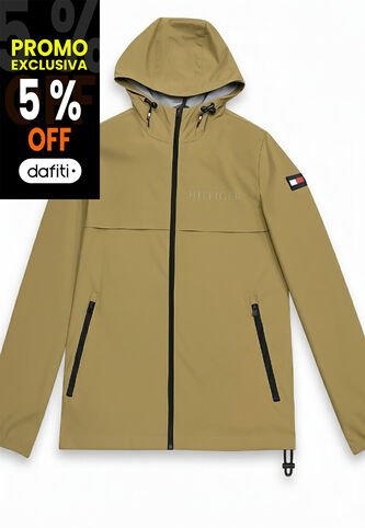 Chaqueta Beige Manga Larga Con Cierre De Cremallera Tommy Hilfiger Tommy Hilfiger
