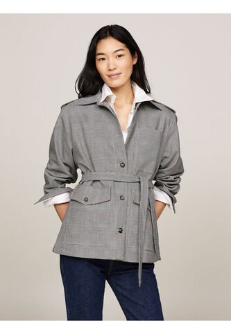 Chaqueta Gris Tipo Americana De Cuadros Tommy Hilfiger Tommy Hilfiger