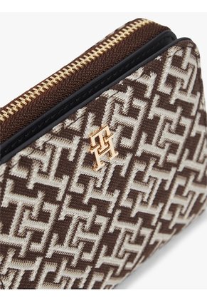 Billetera Beige Hilfiger Icon Con Monograma TH En Jacquard Tommy Hilfiger