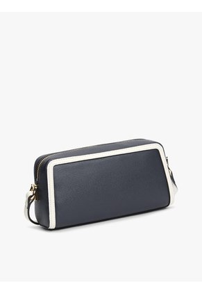 Bolso Azul Cruzado Color Block Con Monograma Tommy Hilfiger