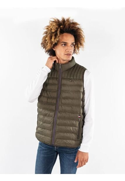 Chaleco Verde Quilted Triblock Tommy Hilfiger