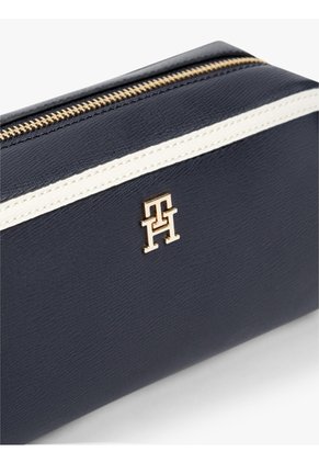 Bolso Azul Cruzado Color Block Con Monograma Tommy Hilfiger