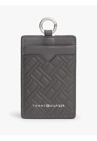 Tarjetero Gris Modern De Cuero Con Motivo De Logos Tommy Hilfiger Tommy Hilfiger