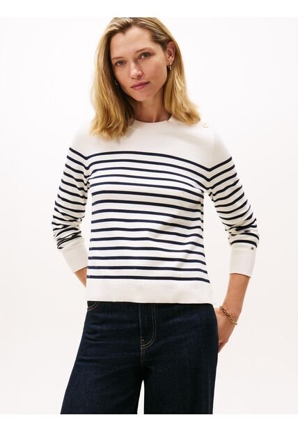 Saco Blanco Con Botones Dorados Tommy Hilfiger