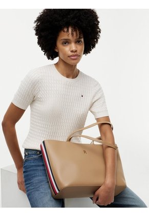 Bolso Beige Tote Im Latam Corp Tommy Hilfiger