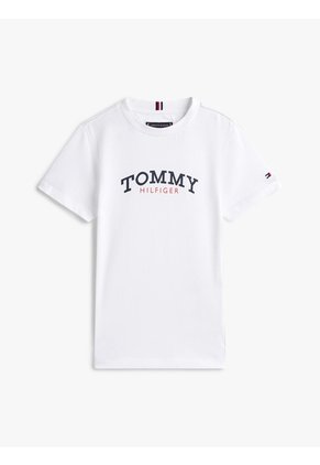 Conjunto Blanco De Camiseta Y Bermudas Tommy Hilfiger