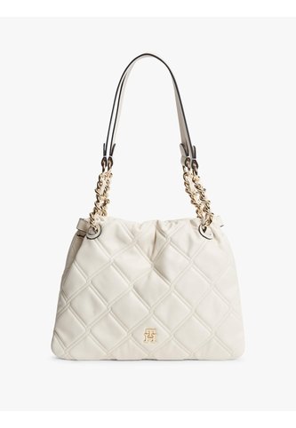 Bolso Beige Tote Acolchado Con Monograma TH Tommy Hilfiger Tommy Hilfiger