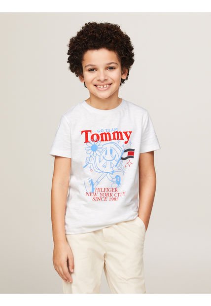 Camiseta Niño Blanca Fun Tee Tommy Hilfiger