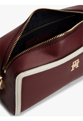 Bolso Marrón Cruzado Color Block Con Monograma Tommy Hilfiger