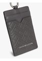 Tarjetero Gris Modern De Cuero Con Motivo De Logos Tommy Hilfiger de Tommy Hilfiger
