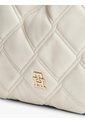 Bolso Beige Tote Acolchado Con Monograma TH Tommy Hilfiger de Tommy Hilfiger