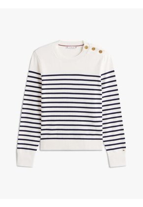 Saco Blanco Con Botones Dorados Tommy Hilfiger