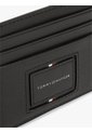 Tarjetero Negro De Cuero Granulada Tommy Hilfiger de Tommy Hilfiger