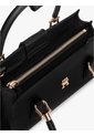 Bolso Negro Mini Satchel Con Insingia TH Tommy Hilfiger de Tommy Hilfiger
