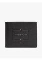 Billetera Negra De Cuero Plegable Tommy Hilfiger de Tommy Hilfiger