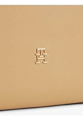 Bolso Beige Tote Tommy Icons Con Inscripción Tommy Hilfiger