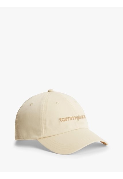 Gorra Beige Con Logo Script Bordado Tommy Hilfiger