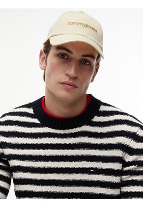 Gorra Beige Con Logo Script Bordado Tommy Hilfiger