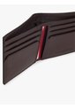Billetera Marrón Plegable De Cuero Con Insignia Distintiva Tommy Hilfiger de Tommy Hilfiger