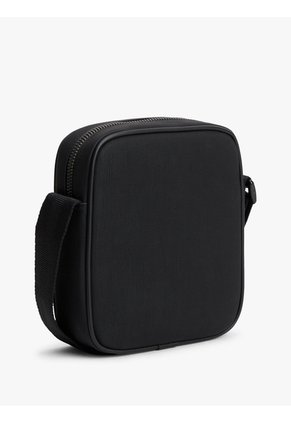 Bolso Negro Cruzado Foundation Con Logo Engomado Tommy Hilfiger