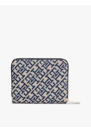 Billetera Azul Hilfiger Icon Con Monograma TH En Jacquard Tommy Hilfiger