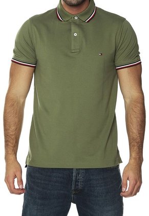 Camiseta Polo Verde Oliva Tommy Hilfiger