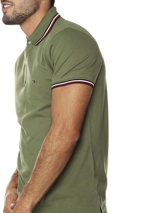 Camiseta Polo Verde Oliva Tommy Hilfiger