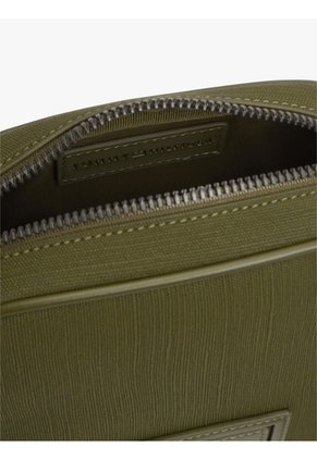 Bolso Verde Cruzado Foundation Con Logo Engomado Tommy Hilfiger