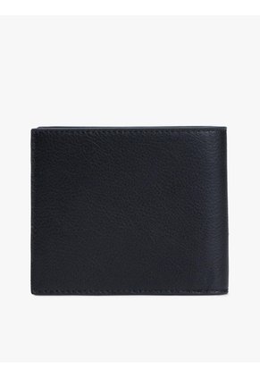 Billetera Negra Heritage De Cuero Tommy Hilfiger