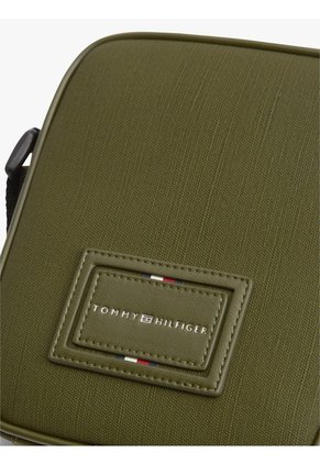 Bolso Verde Cruzado Foundation Con Logo Engomado Tommy Hilfiger