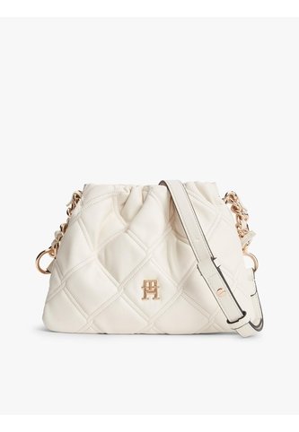 Bolso Beige Mensajero Acolchado Con Cadena Y Monograma Tommy Hilfiger Tommy Hilfiger