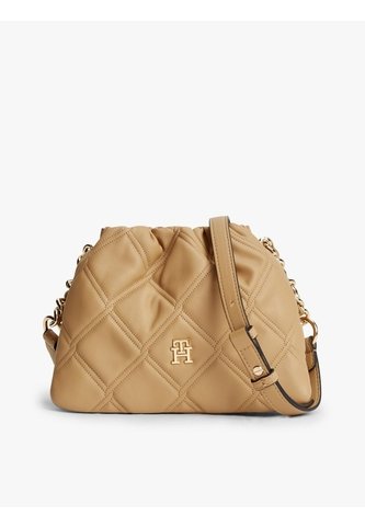 Bolso Beige Mensajero Acolchado Con Cadena Y Monograma Tommy Hilfiger Tommy Hilfiger