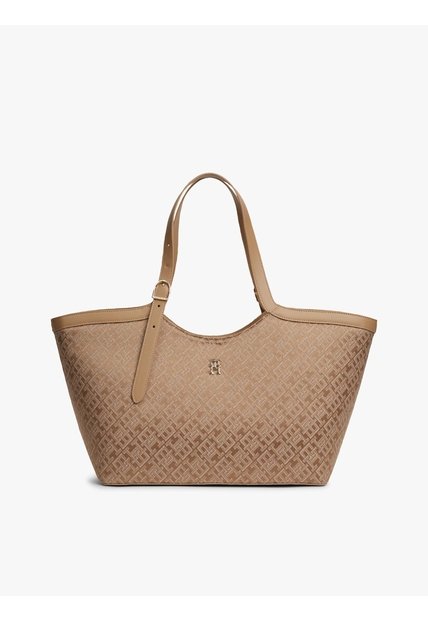 Bolso Beige Tote IM LATAM Jacquard Tommy Hilfiger
