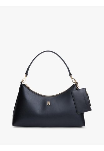 Bolso Negro De Hombro Tommy Icons Granulado Tommy Hilfiger Tommy Hilfiger
