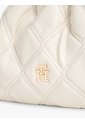 Bolso Beige Mensajero Acolchado Con Cadena Y Monograma Tommy Hilfiger de Tommy Hilfiger