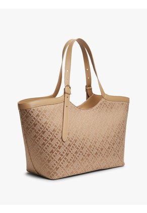 Bolso Beige Tote IM LATAM Jacquard Tommy Hilfiger