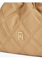 Bolso Beige Mensajero Acolchado Con Cadena Y Monograma Tommy Hilfiger de Tommy Hilfiger