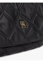 Bolso Negro De Hombro Acolchado Con Monograma TH Tommy Hilfiger de Tommy Hilfiger