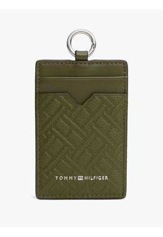 Tarjetero Verde Modern De Cuero Con Motivo De Logos Tommy Hilfiger Tommy Hilfiger