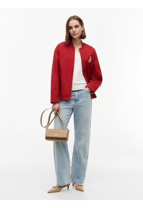 Bolso Beige Cruzado IM Latam Jacquard Tommy Hilfiger